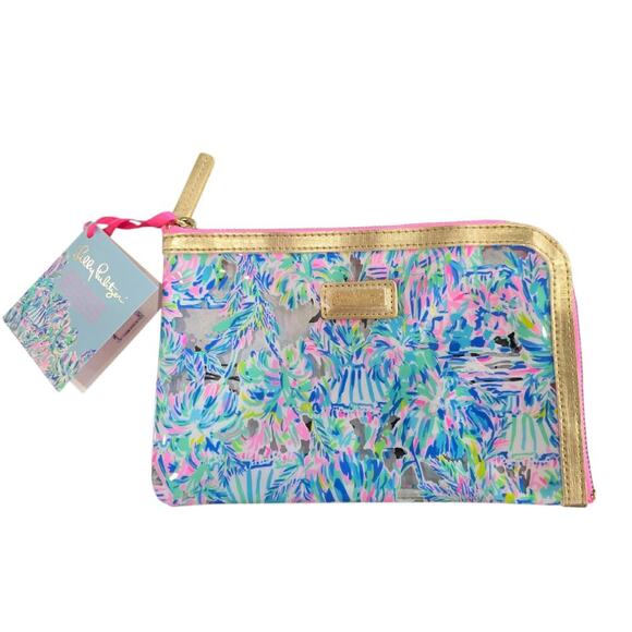 Lilly Pulitzer Handbags - NWT Lilly Pulitzer Agenda Bonus Bag Makeup Bag Overnight Bag Zip Up